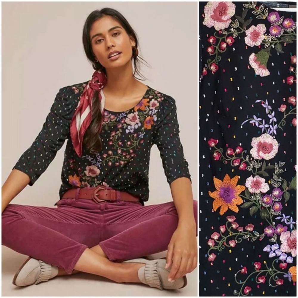 Anthropologie One September Blanche Top NWT